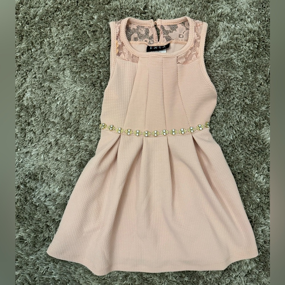 RMLA GIRLS DRESS WITH WAIST DETAL SZ S